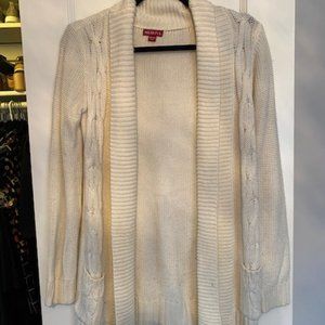 Crème Woven Sweater XS